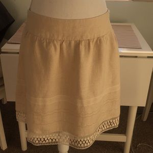 Any Taylor Loft linen and cotton eyelet skirt
